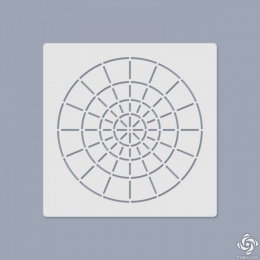 Mandala pontozó stencil, kicsi, 16 körcikk