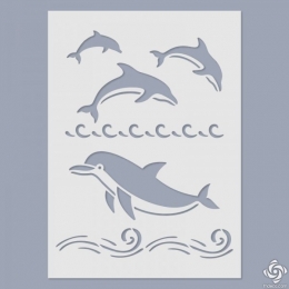 Delfin 01 stencil