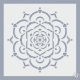 Mandala virág stencil