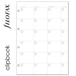 A4 havi naptárbetét dátum nélkül | Filofax Clipbook
