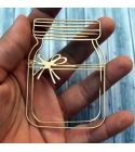 Befőttesüveg  chipboard karton díszítőelem