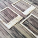 Utazós polaroid keretek maxi chipboard karton díszítőelem