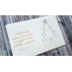 A karácsony varázspálcája képeslap| hímezhető chipboard