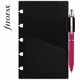 Pink Filofax golyóstoll + Filofax Notebook Pocket zsebes tolltartó