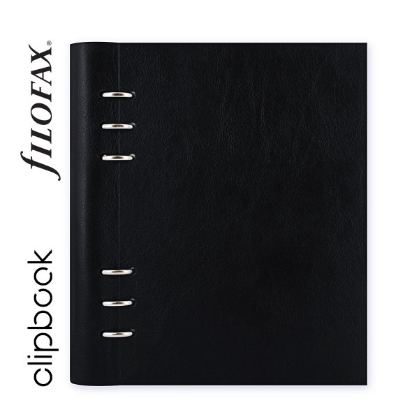 Fekete A5 Filofax Clipbook