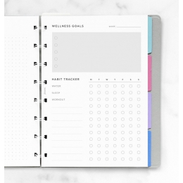 A5 fitnesz tervező Notebook betétlap | Filofax