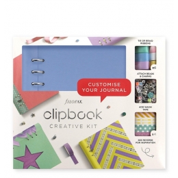 Égkék A5 Clipbook Kreatív készlet | Filofax gyűrűs füzet