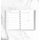A5 Tevékenységtervező Notebook betétlap | Filofax