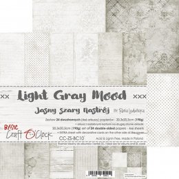 Világosszürke hangulat (Light Gray Mood) | scrapbookpapír készlet