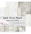 Világosszürke hangulat (Light Gray Mood) | 8" scrapbookpapír készlet