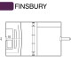 Fekete A4 Finsbury határidőnapló | Filofax
