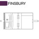 Fekete A5 Finsbury határidőnapló | Filofax