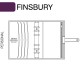 Sötétkék Personal Finsbury határidőnapló | Filofax