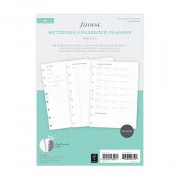A5 háztartási tervező Notebook betétlap |Filofax