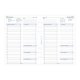 2024 A5 Business napi naptárbetét 1 nap/1 oldal fehér lapos | Filofax