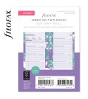 2024 Pocket Floral heti naptárbetét | Filofax Illustrated