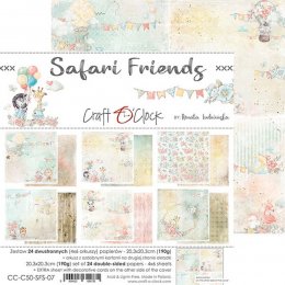 Safari Friends | 8" scrapbookpapír készlet