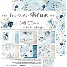 Forever Blue | 8" scrapbookpapír készlet