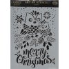 Merry Christmas stencil