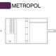 Fekete A4 Metropol határidőnapló | Filofax