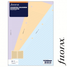 Filofax Jegyzetlapok, Vonalas, A4 Vegyes színű