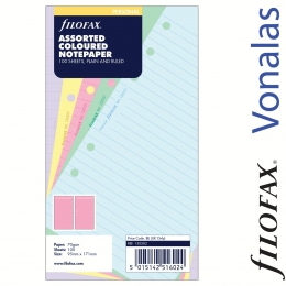 Personal vonalas jegyzetlap nagy csomag vegyes színek | Filofax
