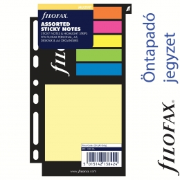 Filofax Öntapadó színes jelölő címke és jegyzet kis méret vegyes színű