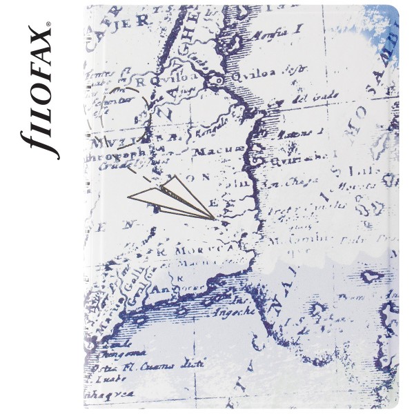 Filofax Notebook Patterns A5 Retro Map