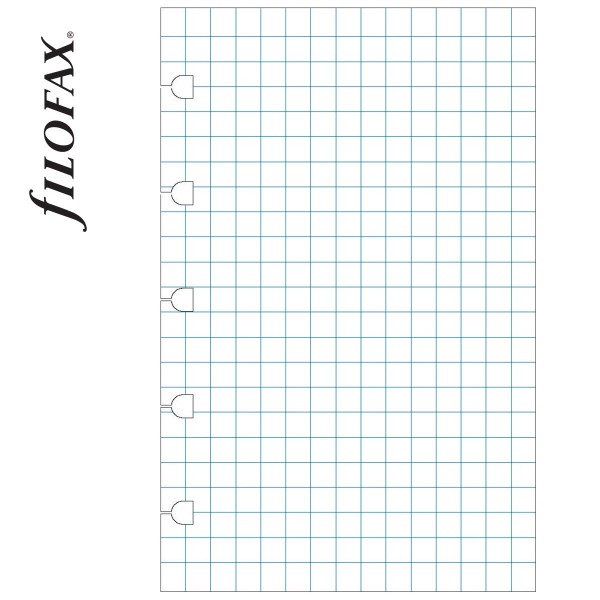 Filofax Notebook Jegyzetlap Négyzethálós Fehér Pocket