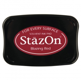 Tűzpiros Blazing Red StazOn bélyegzőtinta párna