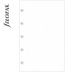 Dotted Pocket Filofax Notebook fehér ponthálós jegyzetlapok