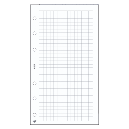 M négyzethálós jegyzetlap , fehér