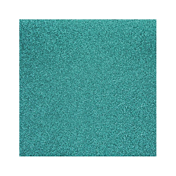 Turquoise Glitter 12" scrapbookpapír