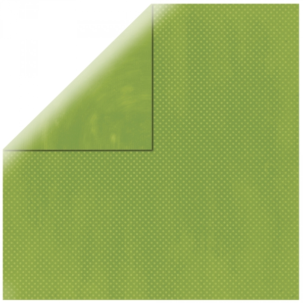 Apple Green Double Dot 12" scrapbookpapír