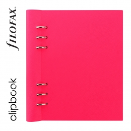 Fluoro Pink A5 Filofax Clipbook