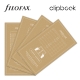 Négyzethálós Personal Filofax Clipbook jegyzetlap