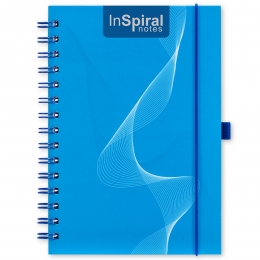 Kék A5 Ispiral ponthálós notesz havi tervezővel