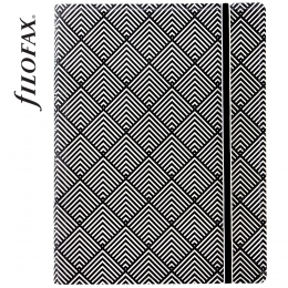 Fekete-fehér A5 | Filofax Notebook Impressions Deco