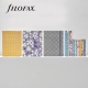 Lila-fehér A5 Filofax Notebook Impressions