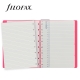 Pink A5 Filofax Notebook Saffiano Fluoro