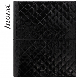 Fekete A5 Domino Luxe határidőnapló | Filofax