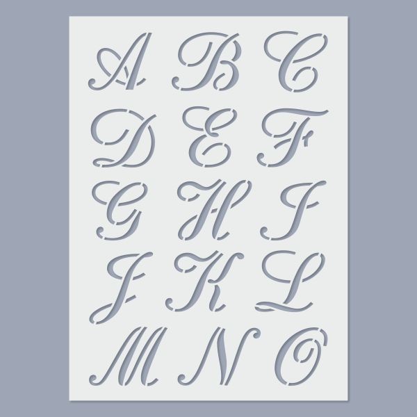 ABC Calligraphy stencil  (nagybetűk)