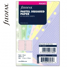 Pocket négyzethálós jegyzetlap pasztell színű | Filofax