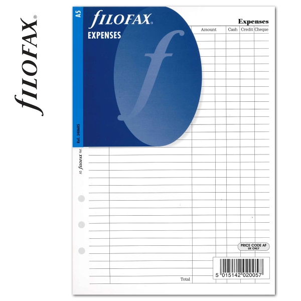 A5 Költségtervező fehér | Filofax