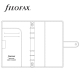 Fekete Personal Compact Saffiano határidőnapló | Filofax