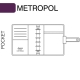Fekete Pocket Metropol határidőnapló | Filofax