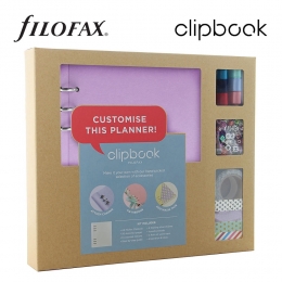 Orgonalila A5 Clipbook Kreatív készlet | Filofax gyűrűs füzet