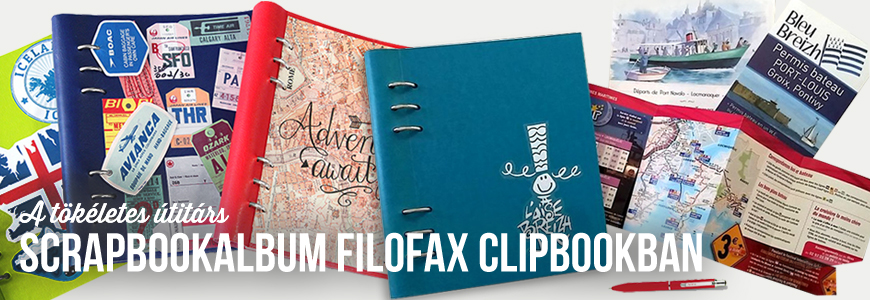 Scrapbookalbum és a Filofax Clipbook
